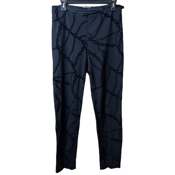 J. McLaughlin Velvet Flocked Regina Stretch Pants Size 6 - Picture 3 of 3